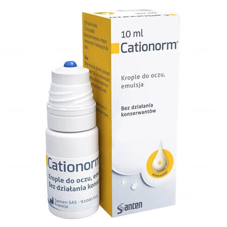 Cationorm, eye drops, emulsion, 10 ml