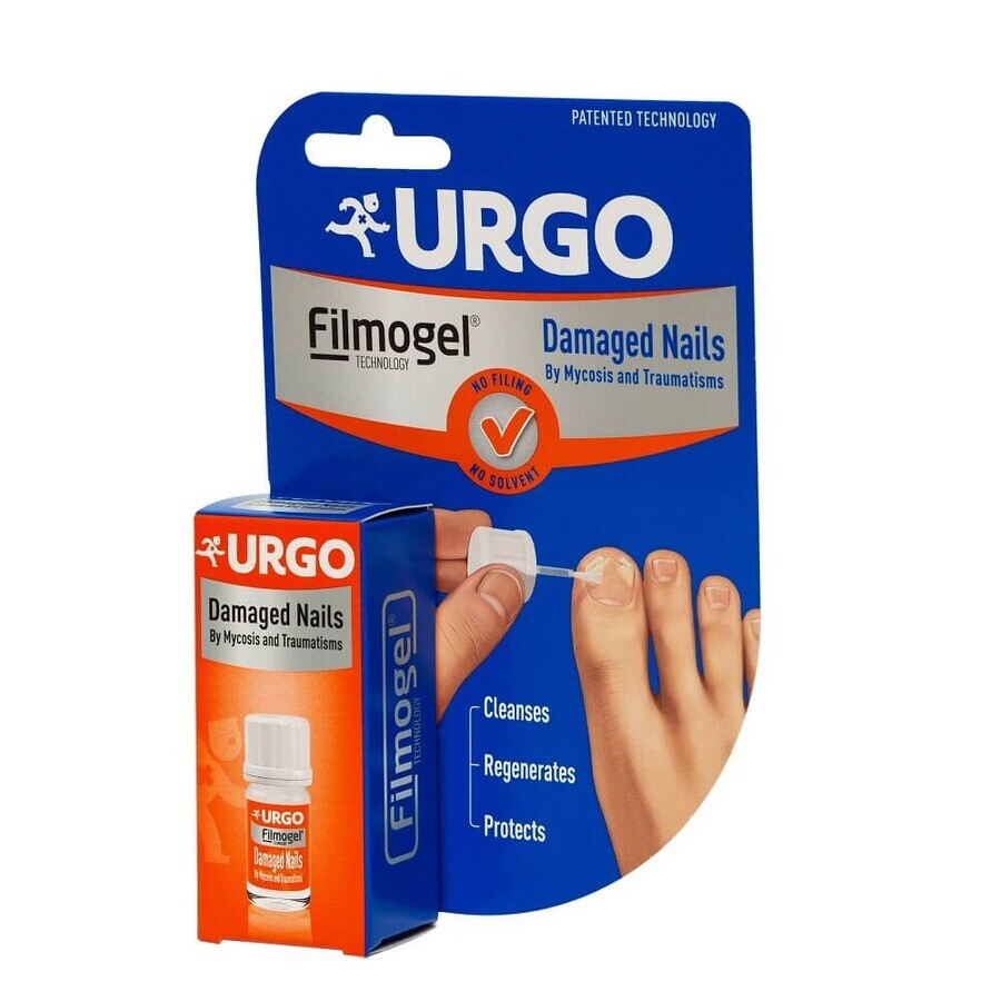 Gel for damaged nails Filmogel, 3.3 ml, Urgo