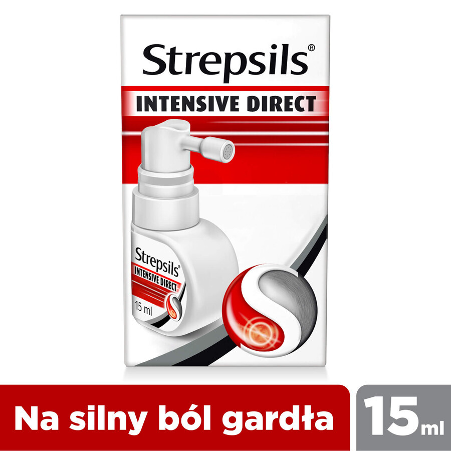 Strepsils Intensive Direct 8,75 mg, spray oral, soluție, 15 ml