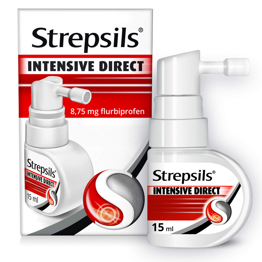 Strepsils Intensive Direct 8,75 mg, spray oral, soluție, 15 ml