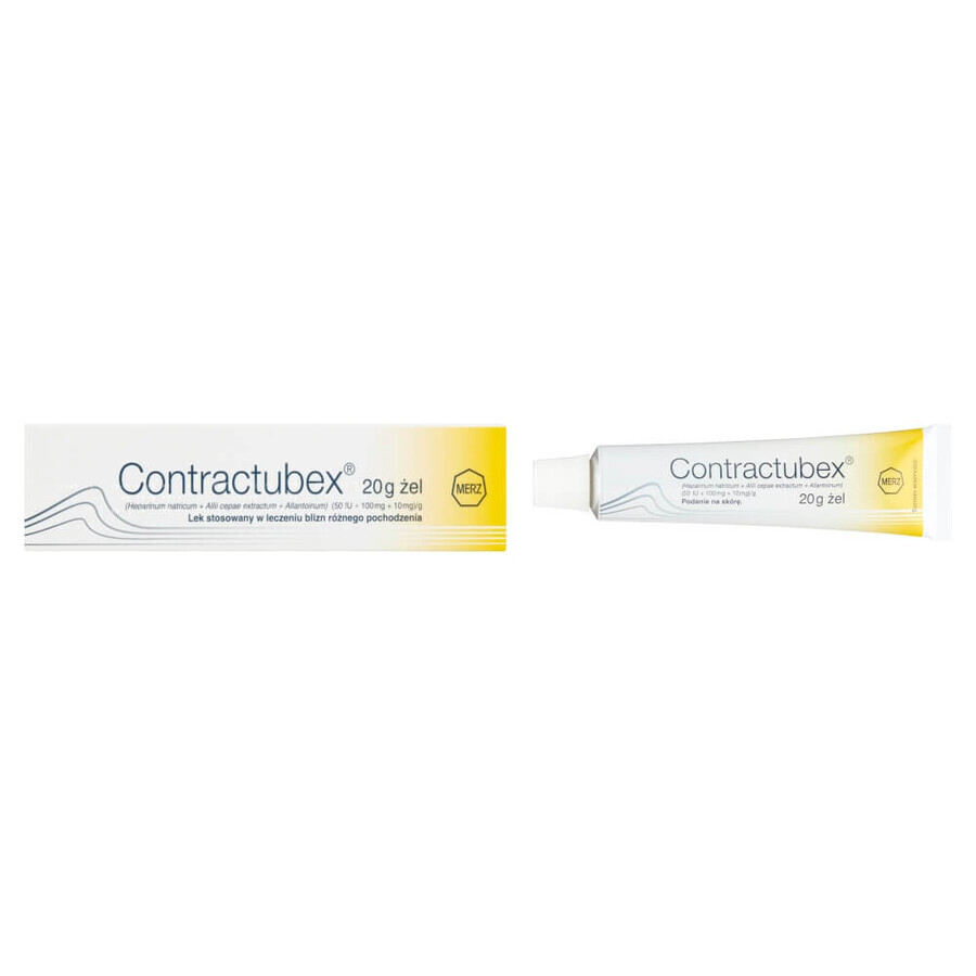 Contractubex (50 IU + 100 mg + 10 mg)/g, healing gel, 20 g