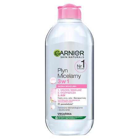 Garnier, Micellaire lotion 3in1, gevoelige huid, 400 ml