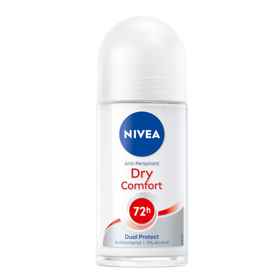 Nivea, Roll-on Antitranspirant, Dry Comfort, 50 ml