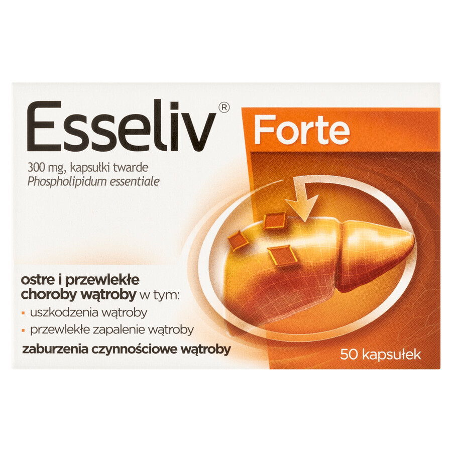 Esseliv Forte 300 mg, 50 hard capsules