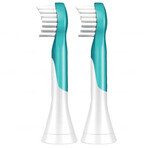 Philips Sonicare For Kids 3+, elektrische tandenborstel opzetborstels, verwisselbaar, mini, HX6032/33, 2 stuks