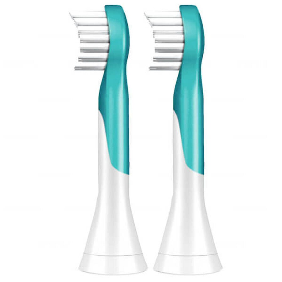 Philips Sonicare For Kids 3+, elektrische tandenborstel opzetborstels, verwisselbaar, mini, HX6032/33, 2 stuks