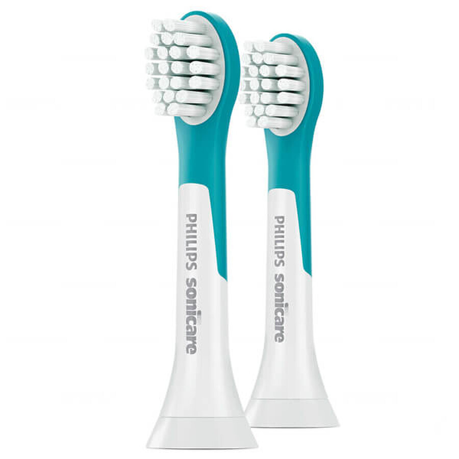 Philips Sonicare For Kids 3+, elektrische tandenborstel opzetborstels, verwisselbaar, mini, HX6032/33, 2 stuks