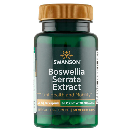 Swanson Boswellia Serrata Extract 5-Loxin, frankincense, 60 gélules végétales