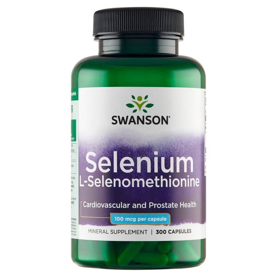 Swanson Selenium, selenium 100 µg, 300 capsules