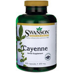 Swanson Cayenne, cayennepeper 450 mg, 300 capsules