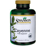 Swanson Cayenne, cayennepeper 450 mg, 300 capsules