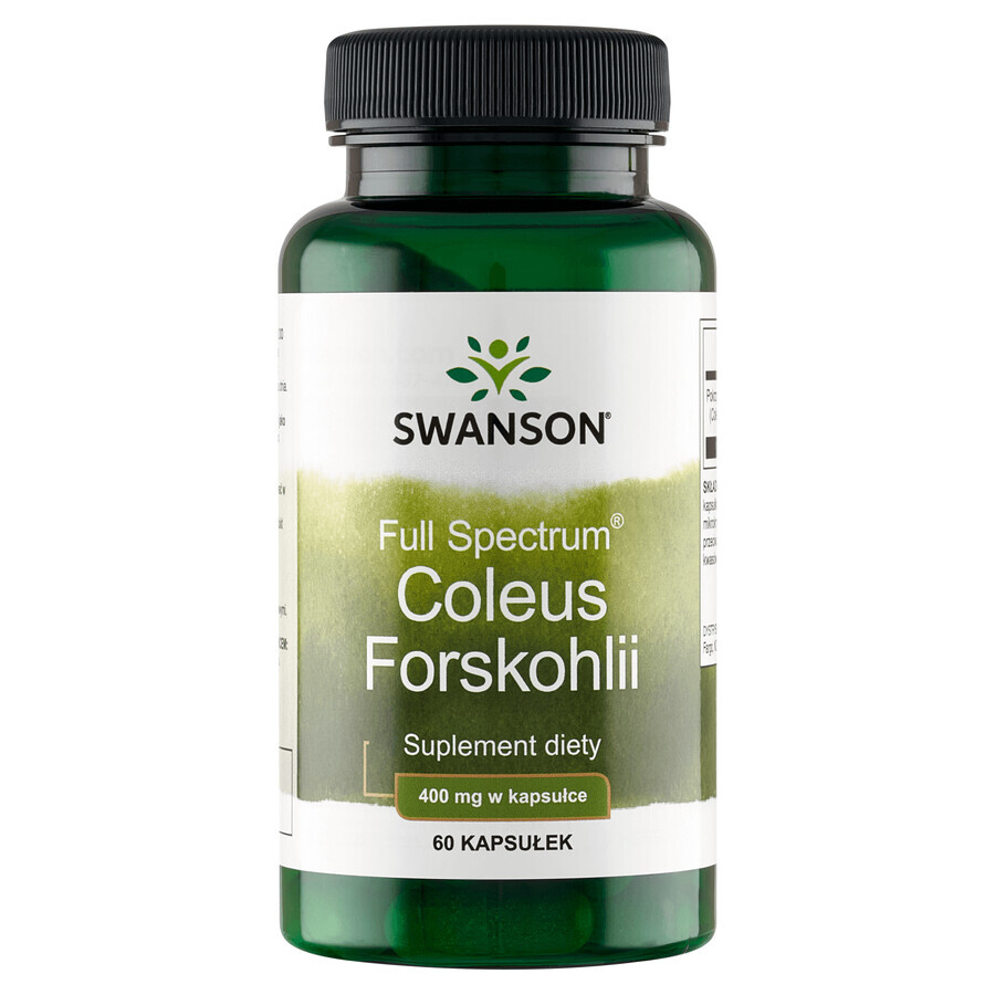 Swanson Full Spectrum Coleus Forskohlii, Indische brandnetel, 60 capsules