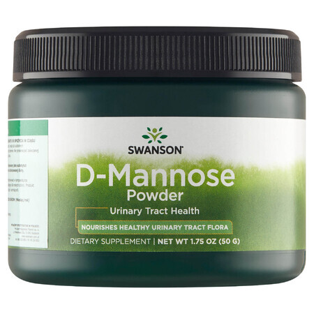 Swanson D-Mannose Powder, D-mannose, 50 g