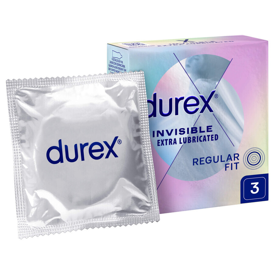 Durex Invisible, superdunne condooms, 3 stuks