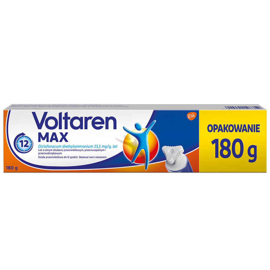 Voltaren Max 23,2 mg/g, gel, 180 g