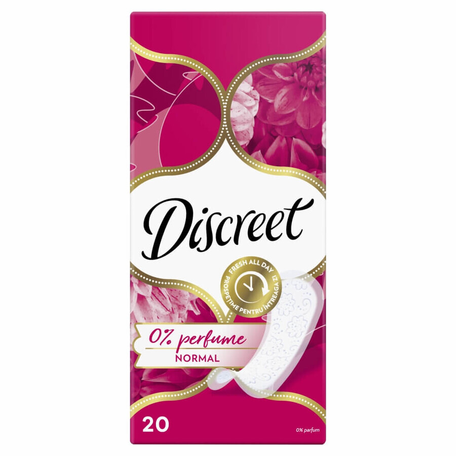 Discreet sanitary pads, normal, unscented, 20 pcs