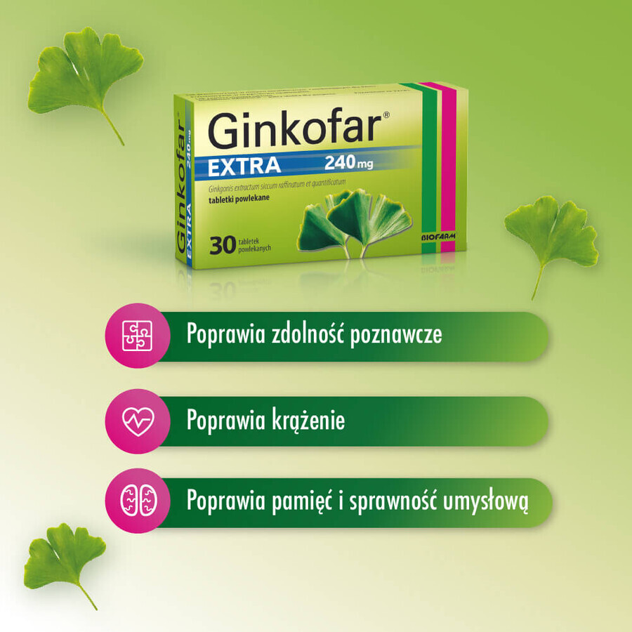 Ginkofar Extra 240 mg, 30 tabletten