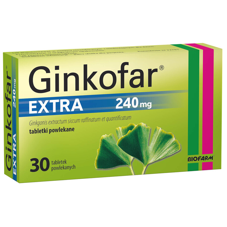 Ginkofar Extra 240 mg, 30 tabletten