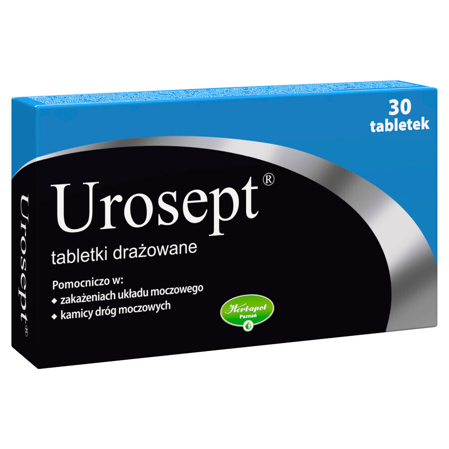 Urosept, 30 geïrriteerde tabletten