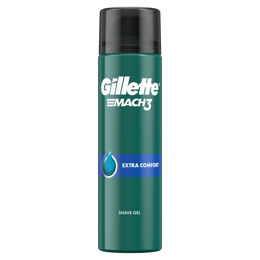 Gillette Mach 3, Complete Defense, gel de ras împotriva iritațiilor pielii după bărbierit, 200 ml