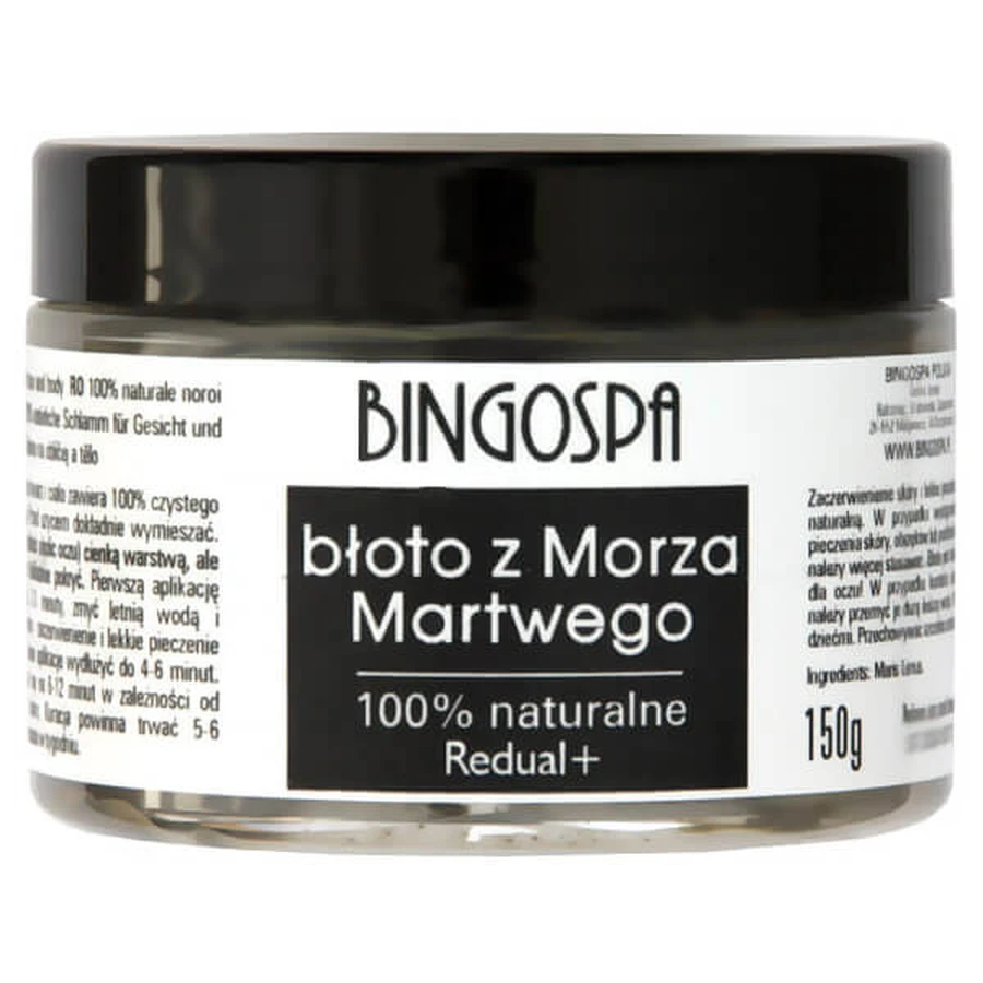 Bingospa, Dode Zee Modder, gezichts- en lichaamsmasker, 150 g
