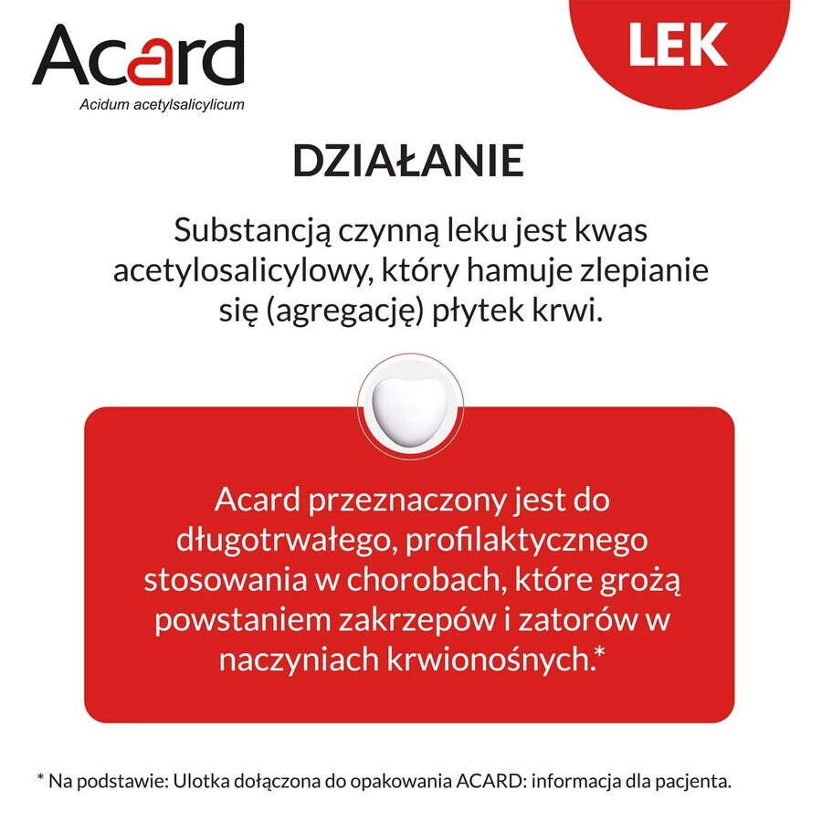 Acard 75 mg, 60 comprimate enterale