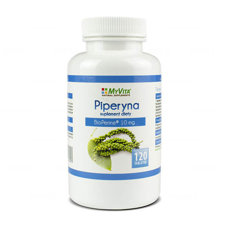 MyVita Piperin standardisierter Extrakt, 120 Tabletten