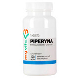 MyVita Piperina extracto estandarizado, 120 comprimidos