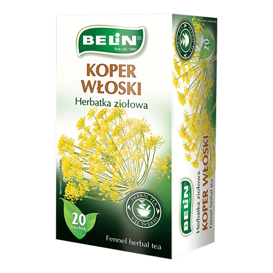 Tisane, fenouil, BELIN, 20 sachets