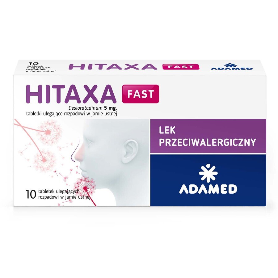 Hitaxa Fast 5 mg, 10 orally disintegrating tablets