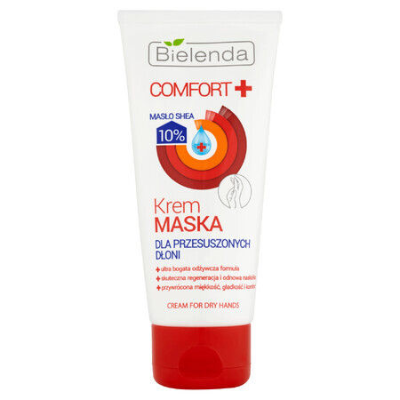 Bielenda Comfort +, cremă-mască pentru mâini uscate, 75 ml