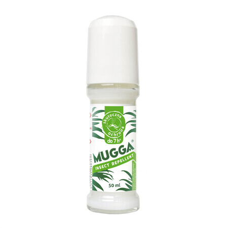 Mugga Insectenspray, muggen- en tekenwerend, roll-on, DEET 20%, 50 ml