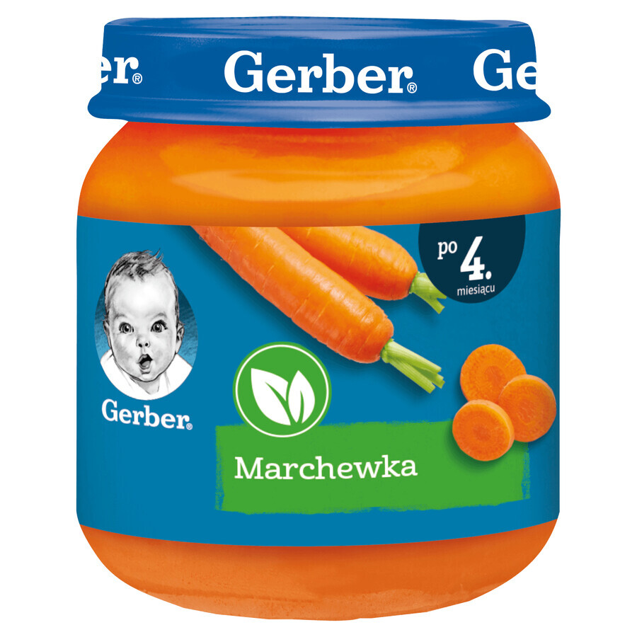 Gerber Lunch, carotte, après 4 mois, 125 g