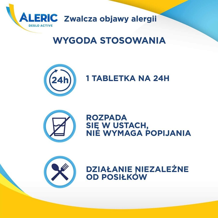 Aleric Deslo Active 5 mg, 10 comprimate cu dezintegrare orală