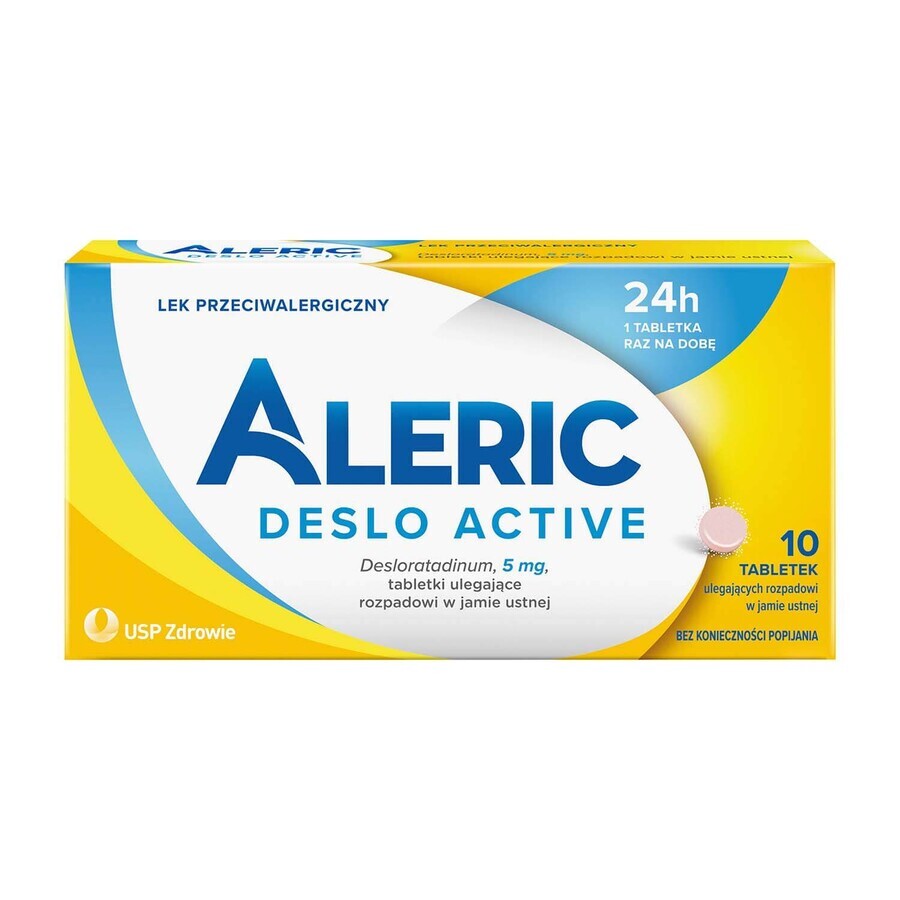 Aleric Deslo Active 5 mg, 10 comprimate cu dezintegrare orală