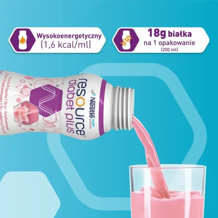 Resource Diabet Plus fresa, 4 x 200 ml, Nestlé