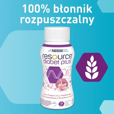 Resource Diabet Plus fresa, 4 x 200 ml, Nestlé