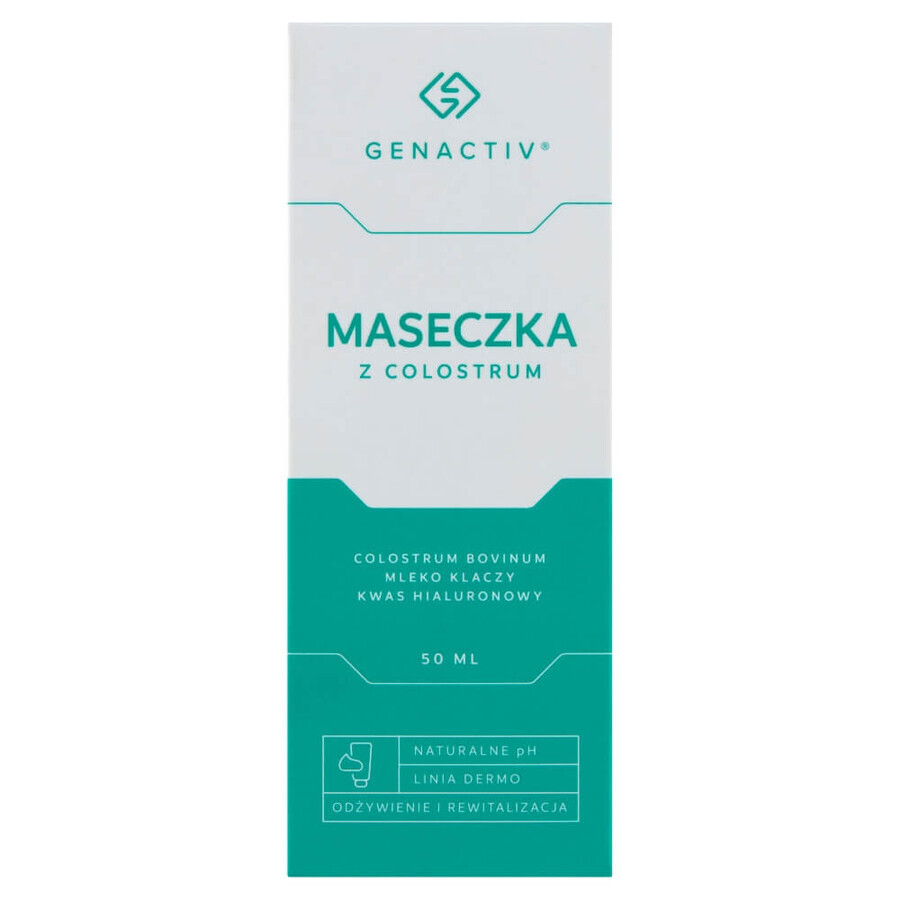 Genactiv, colostrum gezichtsmasker, 50 ml