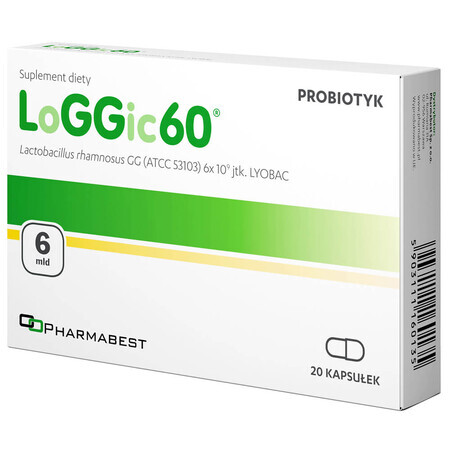 Pharmabest LoGGic60, 20 capsules