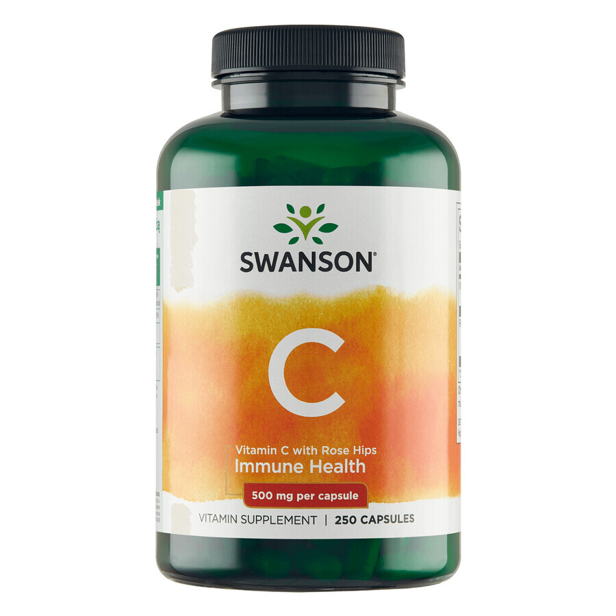 Swanson C, vitamine C 500 mg avec cynorrhodon, 250 gélules