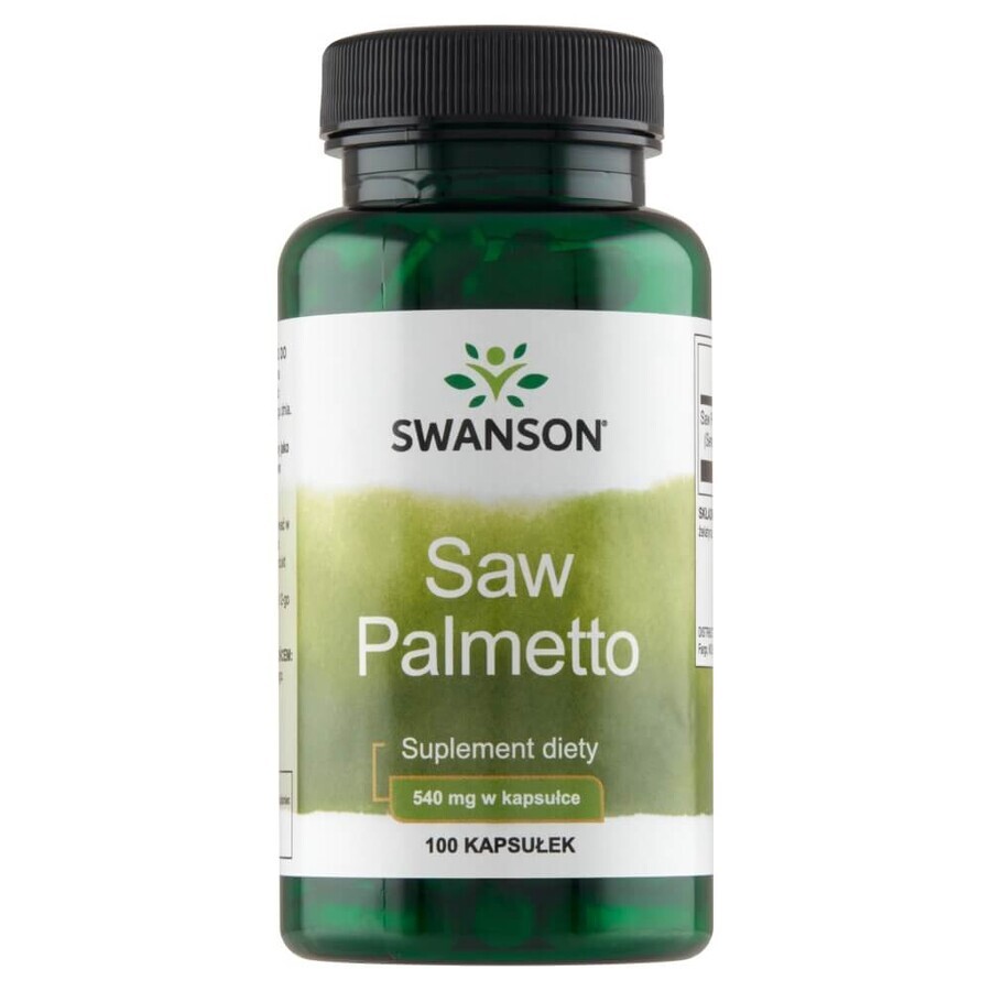 Swanson Saw Palmetto 540 mg, saw palmetto, 100 capsules