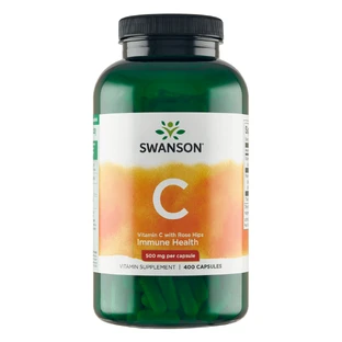 Swanson C, vitamine C 500 mg met rozenbottel, 400 capsules