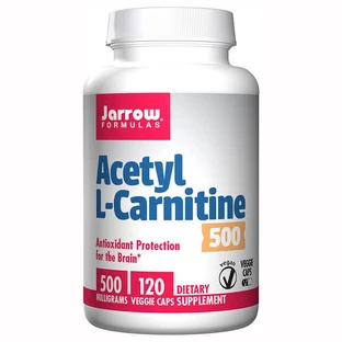 Jarrow Formulas Acetil L-Carnitina 500, acetil L-carnitina, 120 cápsulas