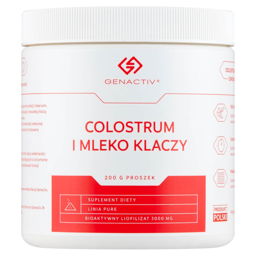 Genactiv Colostrum en Merriemelk, poeder, 200 g