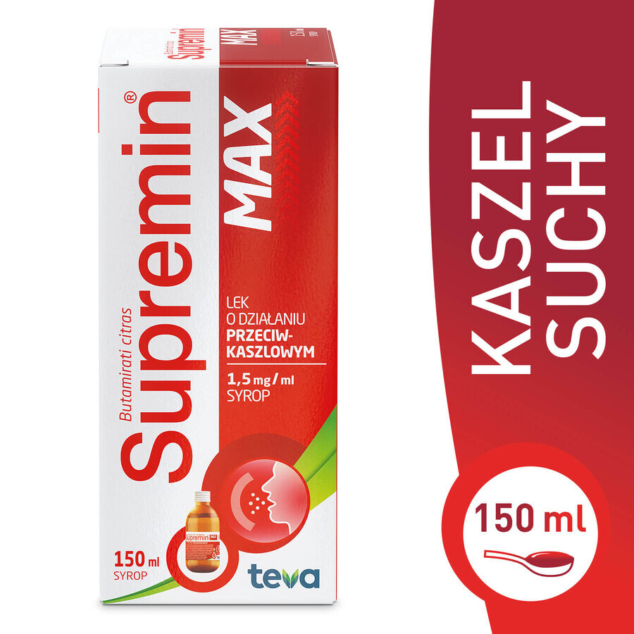 Supremin Max 1.5 mg/ml, syrup from the age of 3, 150 ml