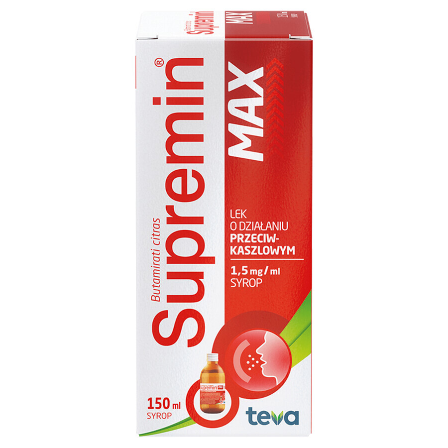 Supremin Max 1.5 mg/ml, syrup from the age of 3, 150 ml