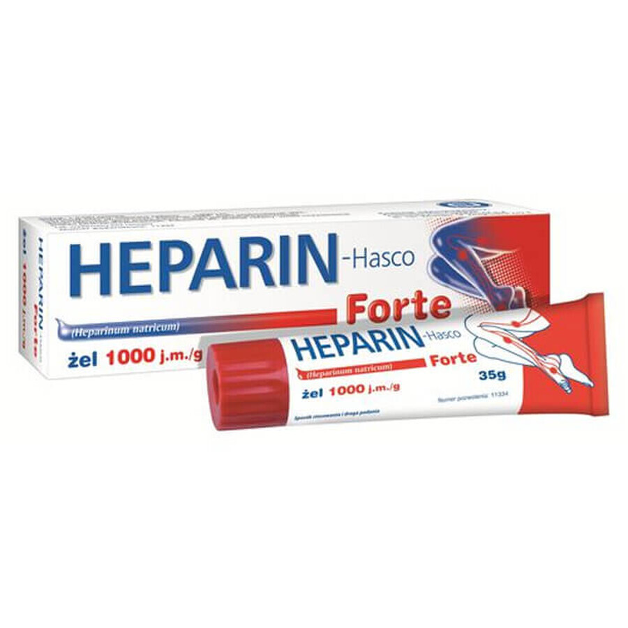 Heparin-Hasco Forte 1000 IU/g, gel, 35 g