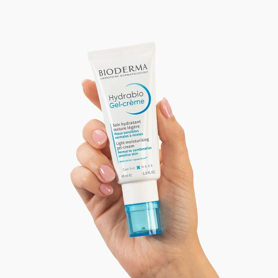 Bioderma Hydrabio Gel-Creme, glättende Gesichtscreme mit leichter Textur, 40 ml