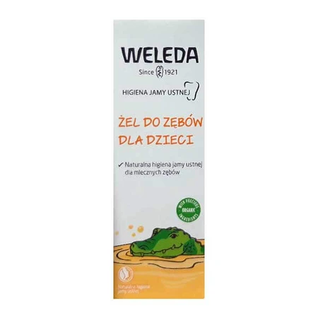 Weleda, żel do mycia zębów dla dzieci, bez fluoru, 50 ml: ceny i cechy