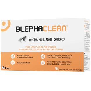 Blephaclean, steriele doekjes voor dagelijkse ooglidhygiëne, 20 stuks
